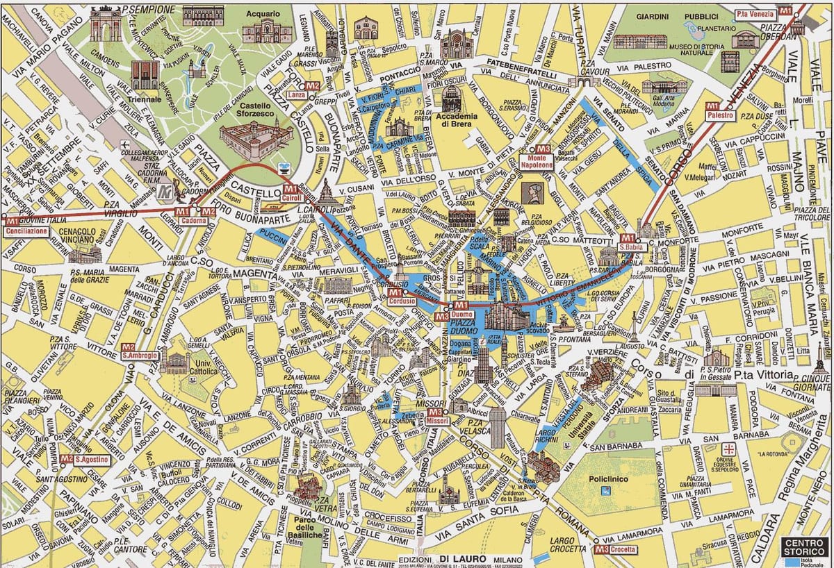 milano italië kaart
