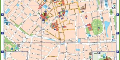 Milan italië aantreklikhede kaart