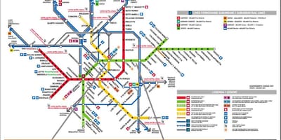Milano centrale stasie kaart