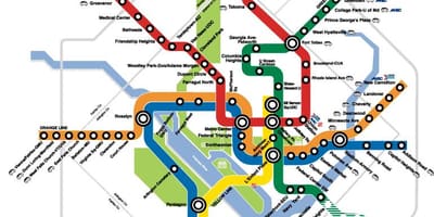 Milan plaaslike trein kaart